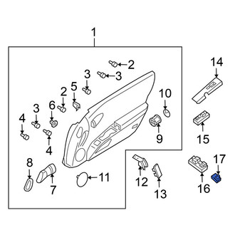 Nissan OE - Front Door Mirror Switch