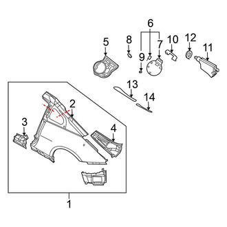 Nissan OE - Quarter Panel - Exterior Trim (Coupe)