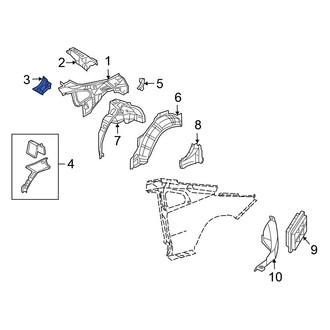 Nissan OE - Rear Left Seat Back Reinforcement Plate