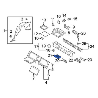 Nissan OE - Rear Trunk Floor Storage Box