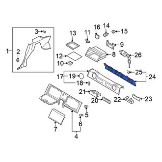 Nissan OE - Rear Luggage Compartment Cover