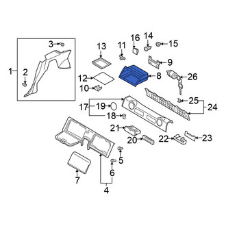 Nissan OE - Rear Floor Storage Compartment