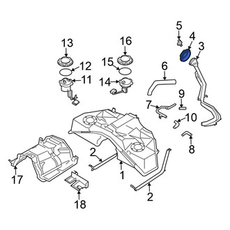 Nissan OE - Fuel Filler Neck Seal