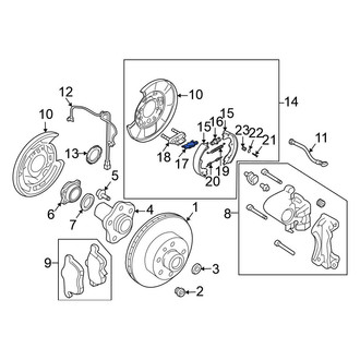 Nissan OE - Rear Parking Brake Lever