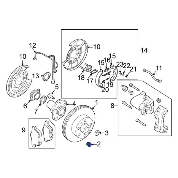 Disc Brake Rotor Set Screw