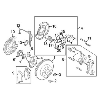 Nissan OE - Rear Suspension - Brake Components