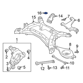 Nissan OE - Rear Upper Suspension Crossmember Insulator
