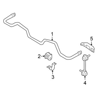 Nissan OE - Rear Suspension - Stabilizer Bar & Components