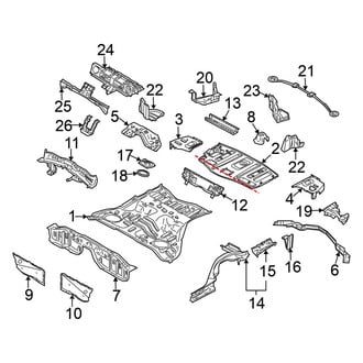 Nissan OE - Rear Body & Floor - Floor & Rails