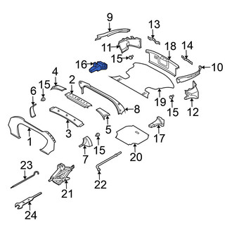 Nissan OE - Rear Right Interior Quarter Panel Trim Panel Storage Compartment
