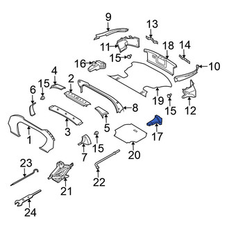 Nissan OE - Rear Left Trunk Floor Storage Box