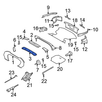 Nissan OE - Rear Forward Roll Bar Trim Panel