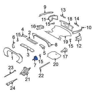 Nissan OE - Rear Left Lower Inner Roll Bar Trim Panel