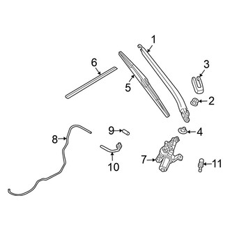 Nissan OE - Lift Gate - Wiper & Washer Components