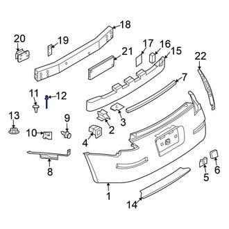 Nissan OE - Bumper Cover Support Rail Rivet