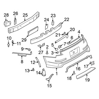 Nissan OE - Rear Bumper - Bumper & Components (Nismo)
