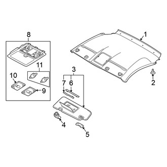 Nissan OE - Roof - Interior Trim (From 11/06), (Coupe)