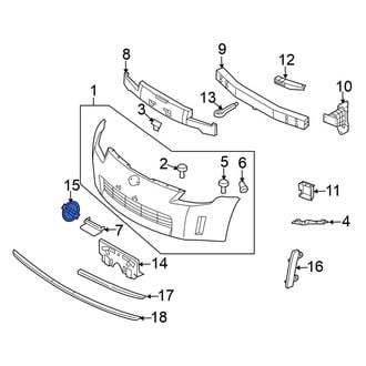 Nissan OE - Front Bumper Cover Emblem