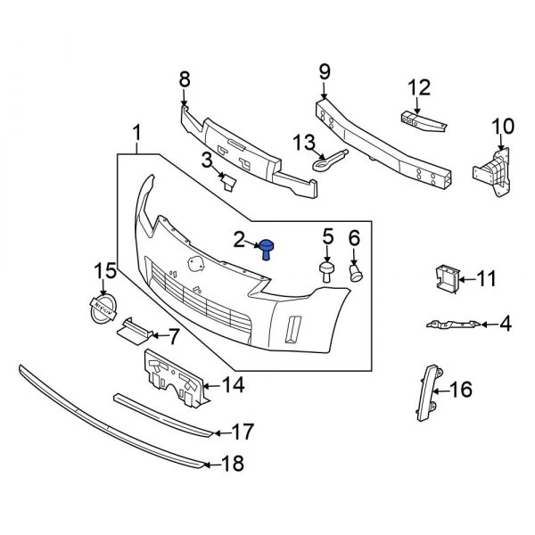 Bumper Cover Retainer