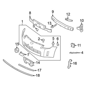 Nissan OE - Front Bumper - Bumper & Components (Convertible)