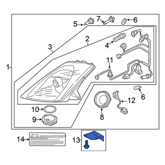 Nissan OE - Right Headlight Bracket