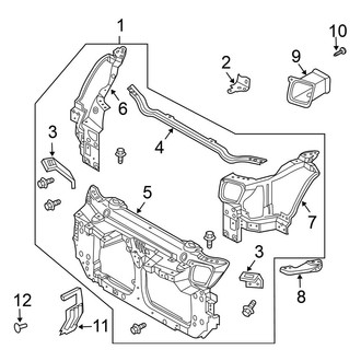 Nissan OE - Radiator Support (Convertible)