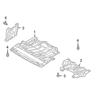 Nissan OE - Radiator Support - Splash Shields (Convertible)