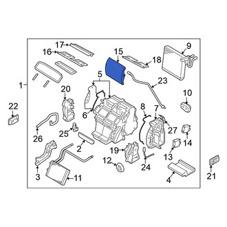 Nissan OE - Front HVAC Recirculation Door