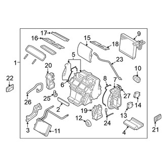 Nissan OE - Air Conditioner & Heater - Evaporator & Heater Components (Convertible)