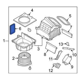 Nissan OE - Lower HVAC Blower Case Seal