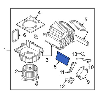 Nissan OE - Rear HVAC Mode Door