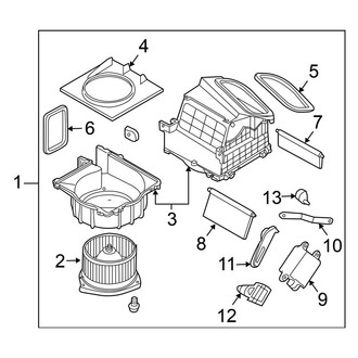 Nissan OE - Air Conditioner & Heater - Blower Motor & Fan