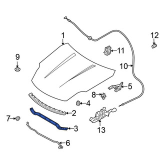 Nissan OE - Rear Hood Seal