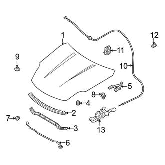 Nissan OE - Hood & Components (Convertible)