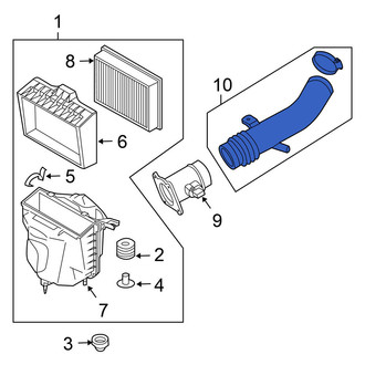 Nissan OE - Engine Air Intake Hose