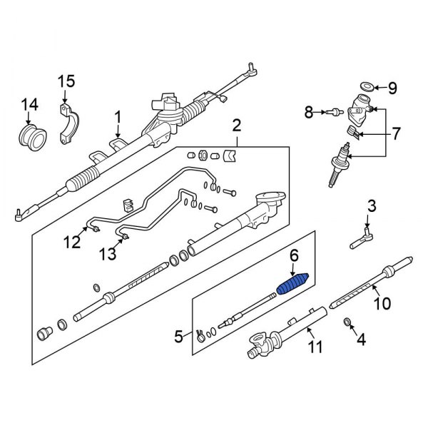 Rack and Pinion Bellows