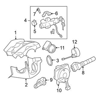 Nissan OE - Steering Column - Shroud, Switches & Levers (Convertible)