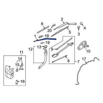 Nissan OE - Front Right Wiper Arm