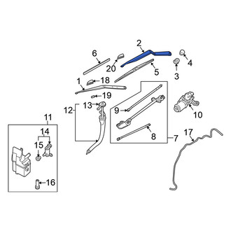 Nissan OE - Front Left Wiper Arm