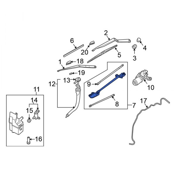 Windshield Wiper Linkage