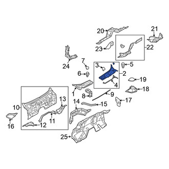 Nissan OE - Left Cowl Cover
