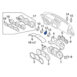 Nissan OE - Passenger Air Bag Disable Switch