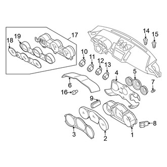 Nissan OE - Instrument Panel - Cluster & Switches