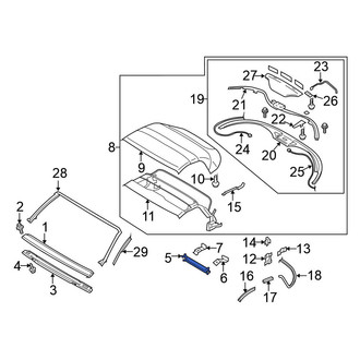 Nissan OE - Rear Forward Roof Bow