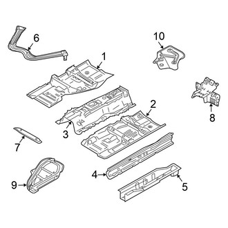 Nissan OE - Pillars, Rocker & Floor - Floor & Rails (Convertible)