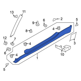 Nissan OE - Right Rocker Panel Guard