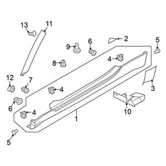 Nissan OE - Pillars, Rocker & Floor - Exterior Trim (Convertible)