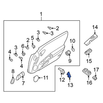 Nissan OE - Front Right Interior Grab Bar Cap