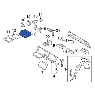 Nissan OE - Rear Floor Storage Compartment