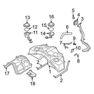 Nissan OE - Fuel Tank Vent Hose